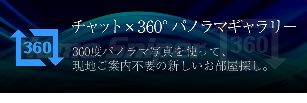 チャット×360°パノラマギャラリー