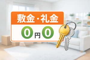 敷金礼金なし賃貸で初期費用を抑えるイメージ